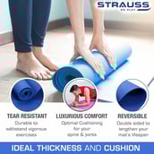 1 - Strauss Yoga Mat,  Blue  4 mm 