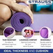 1 - Strauss Yoga Mat,  Purple  6 mm 