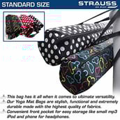 1 - Strauss Yoga Mat Bag (Full Zip),  Cloud  28 Inch 