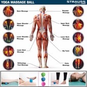 1 - Strauss Yoga Massage Ball,  Green 