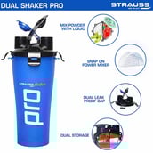 2 - Strauss Dual Shaker Pro,  Blue  700 ml 