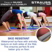 3 - Strauss Yoga Mat,  Grey  8 mm 