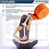 Strauss Yoga Belt,  Orange  6 Feet 