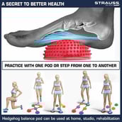 3 - Strauss Hedgehog Balance Pod,  Red  10x16x16 cm 