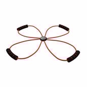 Strauss Yoga Resistance Band, Red and Black Free Size