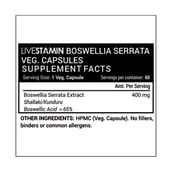 supplement - Livestamin Boswellia Serrata,  60 veggie capsule(s) 