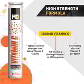 Formula - MuscleBlaze Vitamin C (1000mg), 3 Piece(s)/Pack Orange