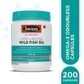 1 - Swisse Ultiboost Odourless Wild Fish Oil 1000mg,  200 capsules 