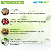 Benefit - Mamaearth Argan Conditioner,  250 ml  with Argan & Apple Cider Vinegar for Frizz-Free and Stronger Hair 
