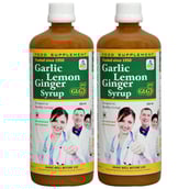 1 - SKSB GLG5 Garlic Lemon Ginger Syrup Pack of 2,  525 ml 