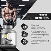 Benefits - MuscleBlaze Biozyme Immunity Whey,  4.4 lb  Rich Milk Chocolate 