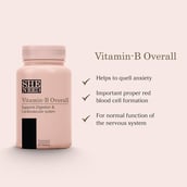 Benefits - SheNeed Vitamin B Overall,  Unflavoured  60 tablet(s) 