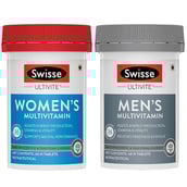 Swisse Womens & Mens Ultivite Multivitamin Combo,  2 Piece(s)/Pack  Unflavoured 