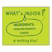 Ingredient - Nouriza Peanut Butter 100% Natural Unsweetened,  1 kg  Crunchy 