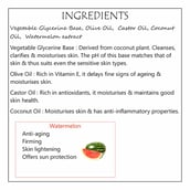 ingredients - Fuschia Watermelon Natural Handmade Glycerine Soap, 100 g for All Skin Types