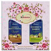 2 - St.Botanica Hair Shampoo & Conditioner Combo Pack,  300 ml  Coconut Oil & Bamboo + Hydrating 
