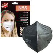 2 - RunBugz N95 Mask, Black (Pack of 5)