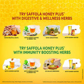 highlights - Saffola Honey Plus with Immunity & Digestive,  2 Piece(s)/Pack  Natural 