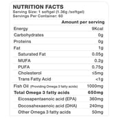 3 - Vitrovea Deep Sea Fish Oil 1000 mg Double Strength, 60 softgels