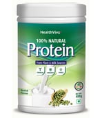 HealthViva 100% Natural Protein, 0.88 lb Unflavoured
