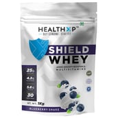 1 - HealthXP Shield Whey,  2.2 lb  Blueberry Shake 