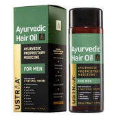 Front - Ustraa Ustraa Ayurvedic Hair Oil,  200 ml  for Men 