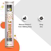 6 - MuscleBlaze Natural Vitamin C 1000mg Amla & Zinc,  3 Piece(s)/Pack  Orange 