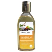 Axiom Mukti Gold Herbal Hair Oil,  200 ml  for All Hair Types 