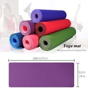 1 - B Fit USA TPE Yoga Mat, Red 6 mm