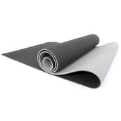 B Fit USA TPE Yoga Mat,  Black  6 mm 