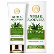 3 - Mom & World Neem & Aloe Vera Face Mask,  100 g  for All Skin Types 