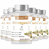 2 - Herballyfe Organic Ashwagandha 800mg (Pack of 6),  60 capsules 