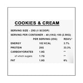 supplement - Myprotein Impact Whey Protein, 1.1 lb Cookies & Cream