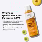 description - Wellbeing Nutrition USDA Organic Apple Cider Vinegar with 2X Mother  Raw Unfiltered,  0.5 L  Amla Turmeric Cinnamon & Black Pepper 