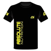 2 - Absolute Nutrition Stretchable Gym & Sports Wear T-Shirt, Black Medium