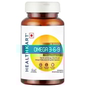HealthKart Omega 3-6-9 with 157mg EPA and 105mg DHA OP,  90 capsules 