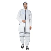 Zero Risque Fearless Fashion Hooded Coat,  White  Large 