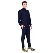 2 - Fitinc Men's Polycotton Regular Fit Track Suit with Two Zipper Pockets,  Navy Blue  XL 