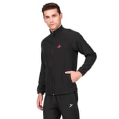 50 - Fitinc Men's Polycotton Regular Fit Track Suit with Two Zipper Pockets,  Black  Medium 