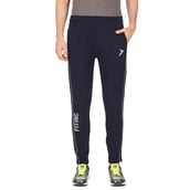 7 - Fitinc Lower for Men with Two Side Zipper Pockets,  Navy Blue  Medium 