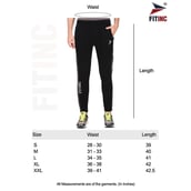 5 - Fitinc Lower for Men with Two Side Zipper Pockets,  Navy Blue  Large 