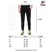 6 - Fitinc Lower for Men with Two Side Zipper Pockets,  Navy Blue  XXL 