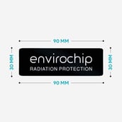2 - Envirochip Radiation Protection for Smart T.V.,  Black 