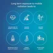 1 - Envirocover Silicon Back Cover for Apple iPhone XI,  with Radiation Protection Technology (Black) 