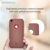 2 - Envirocover Silicon Back Cover for Apple iPhone 7,  with Radiation Protection Technology (Pink) 