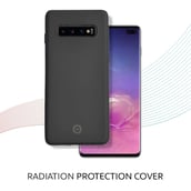 3 - Envirocover Silicon Back Cover for Samsung Galaxy S10 Plus,  with Radiation Protection Technology (Black) 
