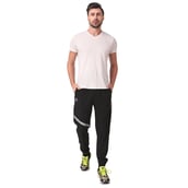 6 - Fitinc NS Polycotton Lycra Jogger with Both Side Zip Pockets,  Black  XL 