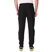 4 - Fitinc NS Polycotton Lycra Jogger with Both Side Zip Pockets,  Black  XL 