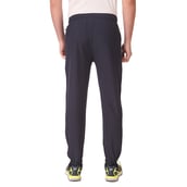 4 - Fitinc NS Polycotton Lycra Jogger with Both Side Zip Pockets, Navy Blue Medium