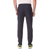 4 - Fitinc NS Polycotton Lycra Jogger with Both Side Zip Pockets,  Navy Blue  Small 